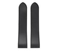 VFEBTSD Bracelet de montre étanche en silicone compatible avec les bracelets caoutchouc Cartier Santos 100, 23 mm et 25, boucle déployante acier inoxydable, noir bleu(Black-no buckle,23mm)