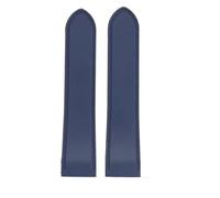 VFEBTSD Bracelet de montre étanche en silicone compatible avec les bracelets caoutchouc Cartier Santos 100, 23 mm et 25, boucle déployante acier inoxydable, noir bleu(Blue-no buckle,25mm)