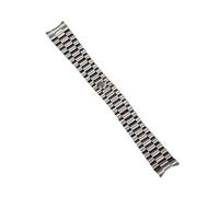 VFEBTSD Bracelet de montre President en acier inoxydable massif 20 mm, extrémité incurvée, compatible avec Rolex Datejust 316L