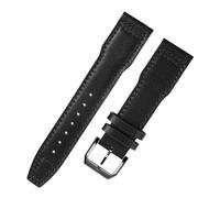 VFEBTSD Bracelet de montre universel en cuir véritable compatible avec IWC Spitfire Pilot Little Prince Mark 18 20 mm 21 mm Marron Noir, 20 mm