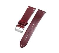 VFEBTSD Bracelet de montre vintage en cuir ciré à libération rapide, 19mm