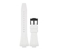 VFEBTSD Bracelet de rechange en silicone liquide compatible avec la série Tissot PRX, à dégagement rapide, for hommes et femmes, 11 mm, 12(White black,12mm)