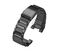 VFEBTSD Bracelet en acier inoxydable massif compatible avec Casio G-Shock GST-B100 GST-S110/120 GST-W300/400 GST-W110, bracelet de montre à boucle déployante métal for homme(Black)