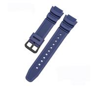 VFEBTSD Bracelet en caoutchouc compatible avec Casio AE-1200WH AQ-S810W MRW-200H Boucle en acier inoxydable 18 mm Bracelet de rechange compatible avec les accessoires de montre AE-1000W, 18mm, Acétate