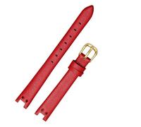 VFEBTSD Bracelet en cuir véritable compatible avec Anne Klein AK2156 AK2157 AK2618 AK1950 Petit cadran cranté Bracelet de montre vintage AK 12 mm, 12mm