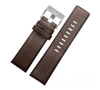 VFEBTSD Bracelet en cuir véritable compatible avec les montres Die-sel DZ7257 DZ4386 1657 1399 1206 4323 7313 7371 - Bracelet noir 22 24 26 28 30 32 mm, 22mm