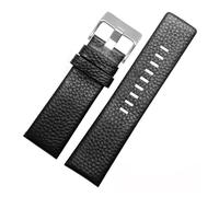 VFEBTSD Bracelet en cuir véritable compatible avec les montres Die-sel DZ7257 DZ4386 1657 1399 1206 4323 7313 7371 - Bracelet noir 22 24 26 28 30 32 mm, 30mm