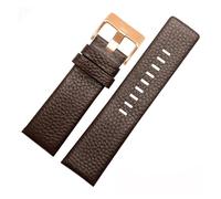 VFEBTSD Bracelet en cuir véritable compatible avec les montres Die-sel DZ7257 DZ4386 1657 1399 1206 4323 7313 7371 - Bracelet noir 22 24 26 28 30 32 mm, 28mm