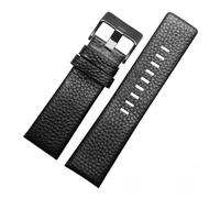 VFEBTSD Bracelet en cuir véritable compatible avec les montres Die-sel DZ7257 DZ4386 1657 1399 1206 4323 7313 7371 - Bracelet noir 22 24 26 28 30 32 mm, 32mm