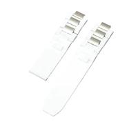 VFEBTSD Bracelet en silicone convexe compatible avec la montre Cartier 21 Chronoscaph Sport étanche W10198U2 W10197U2(White no buckle)