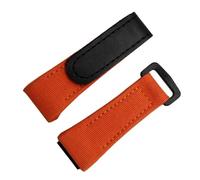 VFEBTSD Bracelet en toile et cuir véritable compatible avec les bracelets nylon Richard Mille(Orange)