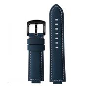 VFEBTSD Bracelet vintage en cuir de vache Crazy Horse compatible avec Maurice Lacroix Aikon Series AI6008 AI6038 ai6058 Bracelet convexe givré, 24mm-13mm