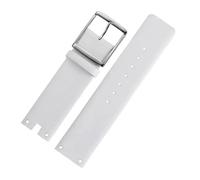 VFEBTSD Bracelets de montre compatibles avec les modèles CK K94231 et K9423101, en cuir souple et résistant, for montre Calvin Klein 22 mm, for homme(White-silver)