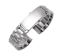 VFEBTSD Bracelets de montre en acier inoxydable argenté 316L 18 mm, 20 et 22, compatibles avec Omega Seamaster Speedmaster Planet Ocean(5Beads-Silvery,22mm)