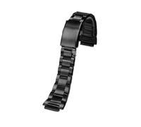VFEBTSD Compatible avec Casio 3299 AE1200/1300/1500 AE-1200 AE-1200wh AE-1300 Bracelet en acier inoxydable massif 18 mm Acier fin Compatible boîtier(Black strap)