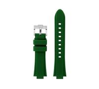 VFEBTSD Compatible avec Casio Edifice Series EFR-S108D EFS-S570 ECB-10 ECB-10YDC Ports étanches en caoutchouc de silicone surélevé modifié for hommes(Green-silver A,For EFS-S570)