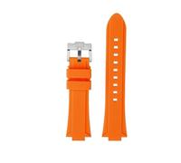 VFEBTSD Compatible avec Casio Edifice Series EFR-S108D EFS-S570 ECB-10 ECB-10YDC Ports étanches en caoutchouc de silicone surélevé modifié for hommes(Orange-silver A,For EFS-S570)