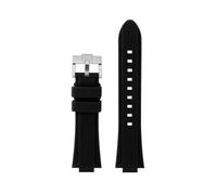 VFEBTSD Compatible avec Casio Edifice Series EFR-S108D EFS-S570 ECB-10 ECB-10YDC Ports étanches en caoutchouc de silicone surélevé modifié for hommes(Black-silver A,For EFS-S570)