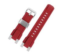 VFEBTSD Compatible avec Casio MTG-B1000 Série MTG-B2000 Bracelet en acier massif Bracelet en acier inoxydable Fond bleu rouge MTG B2000 Mod Kit Chaîne en métal(Red silver buckle,MTG-B1000)
