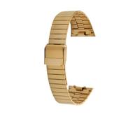 VFEBTSD Compatible avec Citizen ANA-DIGI Star River Warship Strap Small Block JG2103 JG2101 JG2105 Bracelet de montre rétro chaîne bracelet de montre 18 mm(Gold)