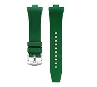 VFEBTSD Compatible avec la montre Citizen NJ0150 NJ0151 NJ0158, bracelet en caoutchouc fluoré FKM, for homme, barre à dégagement rapide(Green)