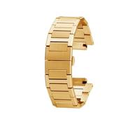 VFEBTSD Compatible avec le bracelet de montre Casio GA-2100 GM2100 G-SHOCK Farmhouse Oak modifié en acier raffiné chaîne de montre en acier for hommes bracelet bracelet(Gold)