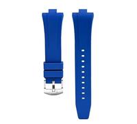 VFEBTSD Compatible avec les montres Citizen NJ0150 NJ0151 NJ0158 Fluororubber Bracelet FKM pour homme à libération rapide, taille unique, Acétate, Pas de gemme