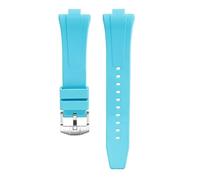 VFEBTSD Compatible avec les montres Citizen NJ0150 NJ0151 NJ0158 Fluororubber Bracelet FKM pour homme à libération rapide, taille unique, Acétate, Pas de gemme