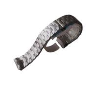 VFEBTSD Compatible avec Panerai Strap Luminor Pam441 111 Bracelet Fermoir Papillon 24 mm Interface Arc Acier Inoxydable Solide Noir Argent, 24mm