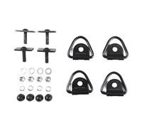 VFEBTSD Crochets d'arrimage intérieurs for caisse de camion en acier au carbone noir, anneau d'ancrage compatible avec Toyota Tacoma 2016-2022 for Tundra 14-21, accessoires automobiles