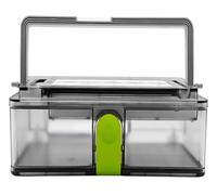 VFEBTSD Housse de brosse à rouleau pour eau et poussière - Cadre en tissu - Filtre HEPA compatible avec Qihoo 360 S10 X100 Max Robot Aspirateur Accessoires (kaki foncé)