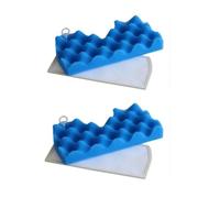 VFEBTSD Kit de filtre Hepa en éponge bleue compatible avec les aspirateurs robots Samsung DJ97-01040C SC43 SC44 SC45 SC47(Blue 2set)