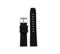 VFEBTSD Nouveau bracelet de montre de sport en caoutchouc de silicone compatible avec le bracelet de montre Breitling Avengers Challenger Yellow Wolf Super Ocean Culture Bracelet 22 mm(Coal Black)