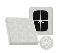VFGFDJNDFX Housses De Coussin De Siège De Canapé en Velours Gaufré Extensible, Housse Assise Canapé Antidérapant, Coussin De Caravane Housse Banquette (Crème,Méridienne)