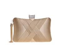 VFIDPSU Pochette à pompon tendance for femme, sac à bandoulière, sac de soirée, de mariage, for téléphone(Gold)