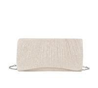 VFIDPSU Sac à bandoulière brillant for femme, pochette élégante et scintillante, sac à main tendance et scintillant, pochette chic for cocktail et mariage(Champagne)