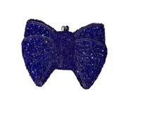 VFIDPSU Sac de soirée à nœud creux for femme, sac à main en cristal for mariage, mariée, diamant, banquet, gala, dîner(Blue)