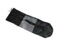 VFIDPSU Sac pour Tapis Pilates Sac de Sport Portable et Respirant avec Bretelles réglables, Sac de Rangement en Maille, Compatible avec la Plupart des Tapis de Yoga, Noir(70x30)