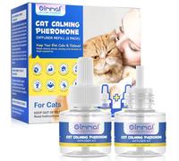 VFjVlVdG Anti-Stress pour Chat - Diffuseur Pheromones Chat pour soulager l'anxiété et Le Stress - Kit Complet 30 Jours (2 Recharges de 48 ML)
