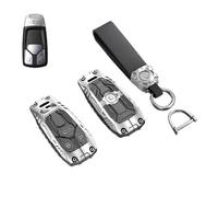 VFKJGNcgfb Etui clés de Voiture, Coque Compatible avec Audi A4 B9 A5 A6L A6 S4 S5 S7 8W Q7 4M Q5 TT TTS RS Coupe, Accessoires de Style(Gray)