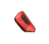VFKJGNcgfb Étui Complet for clé de Voiture, Support Intelligent, Porte-clés Compatible avec VW Golf 8 Mk8 2020, 3 Boutons(Red)