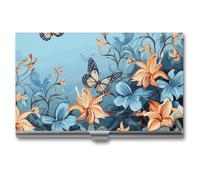 VFKLT Porte-cartes de visite fin et portable en métal pour cartes de visite et cartes de crédit, pour homme et femme, argent, taille unique, Argent, One size, Décontracté