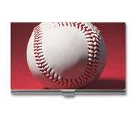 VFKLT Porte-cartes de visite sport baseball en métal fin et portable pour cartes de visite, cartes de crédit, pour homme et femme, argent, taille unique, décontracté, Argent, One size, Décontracté
