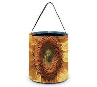 VFKLT Sacs fourre-tout portables d'Halloween avec poignée - Motif tournesol et papillons - Seau pliable - Fournitures de fête pour Noël, mariage, décoration de chambre de mariage, tournesol, papillons