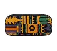 VFKLT Trousse à crayons portable à motif ethnique africain - Trousse à crayons - Trousse de maquillage - Trousse de rangement pour femme et homme, Noir , Taille unique, Trousse à crayons