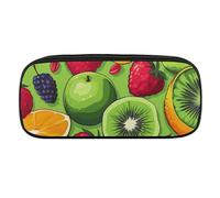 VFKLT Trousse à crayons portable avec divers fruits - Trousse à crayons - Trousse de maquillage - Trousse de rangement pour femme et homme, Noir , Taille unique, Trousse à crayons