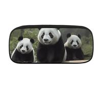 VFKLT Trousse à crayons portable en forme de panda mignon - Trousse à crayons - Trousse de maquillage - Trousse de rangement pour femme et homme, Noir , Taille unique, Trousse à crayons