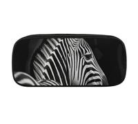 VFKLT Trousse à crayons portable motif zèbre noir et blanc - Trousse à crayons - Trousse de maquillage - Trousse de rangement pour femme et homme, Noir , Taille unique, Trousse à crayons