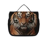 VFKLT Trousse de toilette à suspendre avec tigre et pattes - Trousse de maquillage de voyage étanche pour homme et femme - Blanc - 22,6 x 7,1 x 18,5 cm, blanc, 8.9 x 2.8 x 7.3 inch, Trousse de