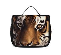 VFKLT Trousse de toilette à suspendre motif tigre du Bengale - Trousse de maquillage de voyage étanche pour homme et femme - Blanc - 22,6 x 7,1 x 18,5 cm, blanc, 8.9 x 2.8 x 7.3 inch, Trousse de